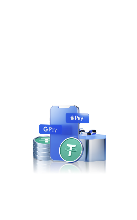 Buy Crypto with Apple Pay & Google Pay — 100% Fee Back